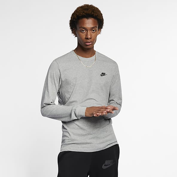 Crew Neck Long Sleeve Shirts. Nike